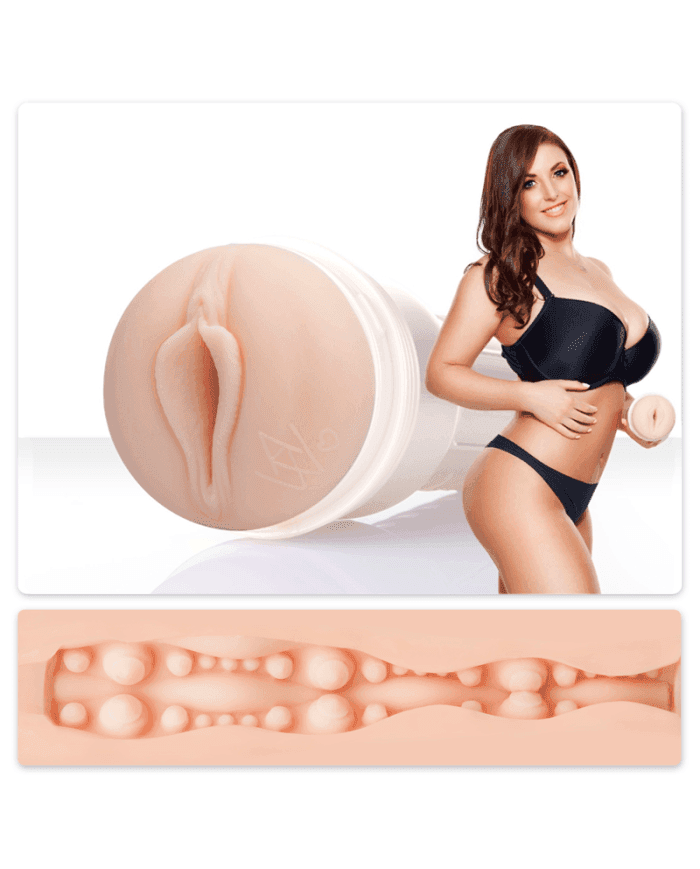 Masturbatore Fleshlight Angela White vagina Real Feel SuperSkin iper realistico - 3