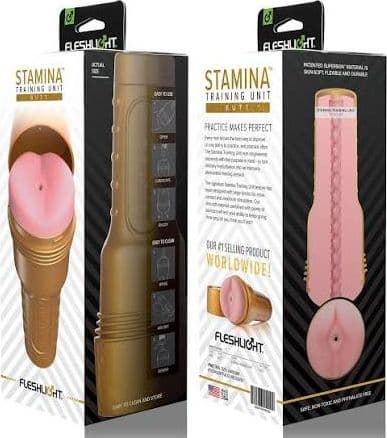 Masturbatore Fleshlight Stamina Training Unit STU Butt con apertura anale anatomica SuperSkin - 7