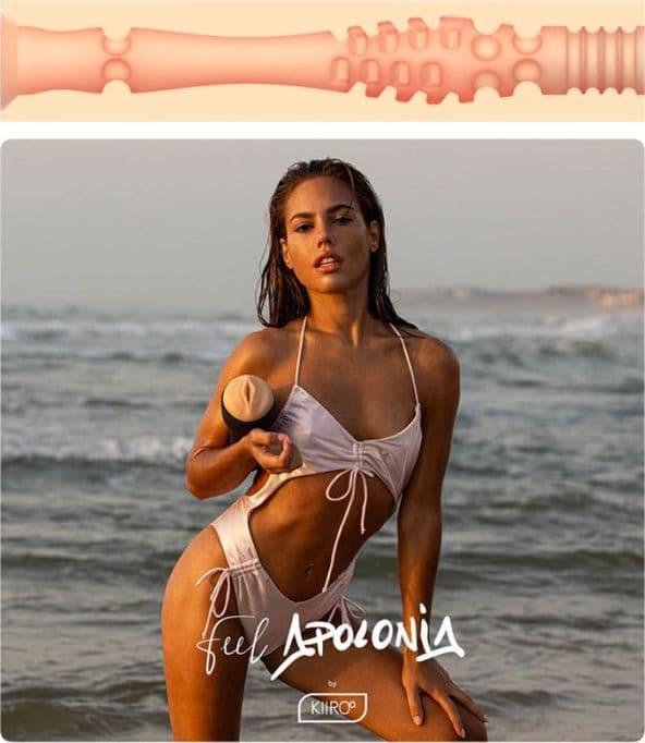 Masturbatore Kiiroo Feel Apolonia Lapiedra vagina Stroker morbido realistico - 5