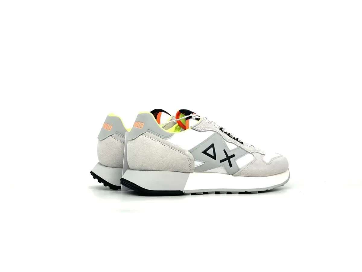 Sun68 sneaker uomo Jaki 2.0 bianco fluo - 2