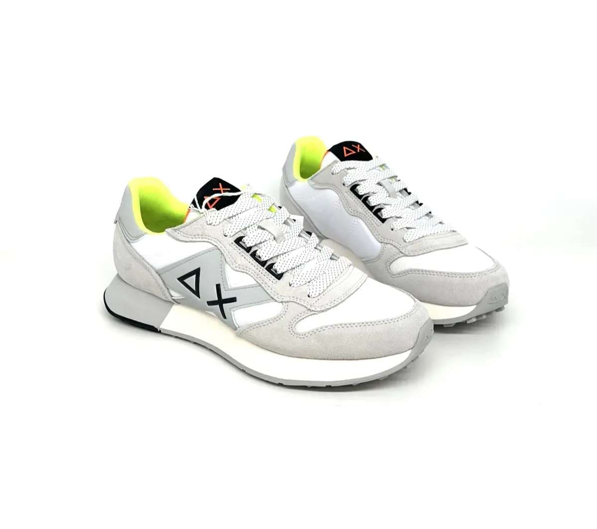Sun68 sneaker uomo Jaki 2.0 bianco fluo - 4