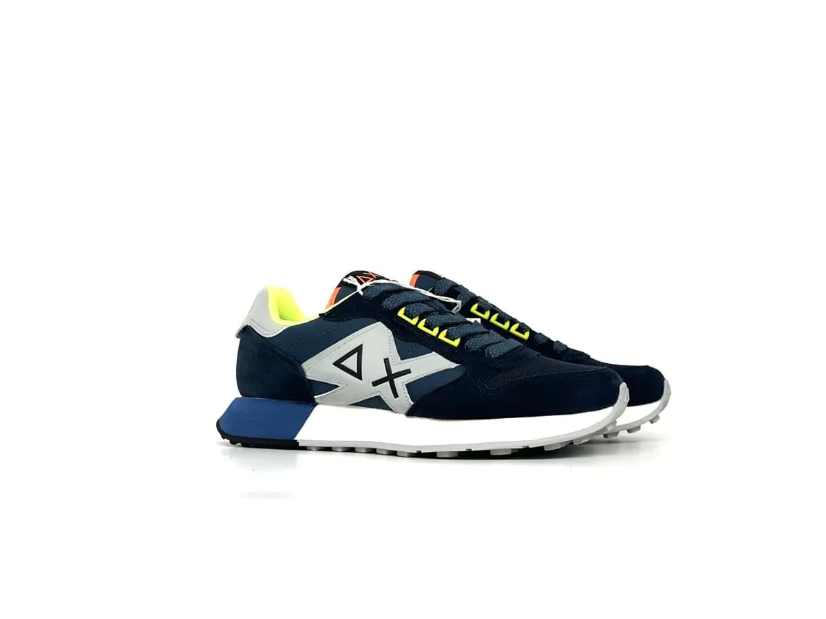 Sun68 sneaker uomo Jaki 2.0 Navy Blue Fluo - 8