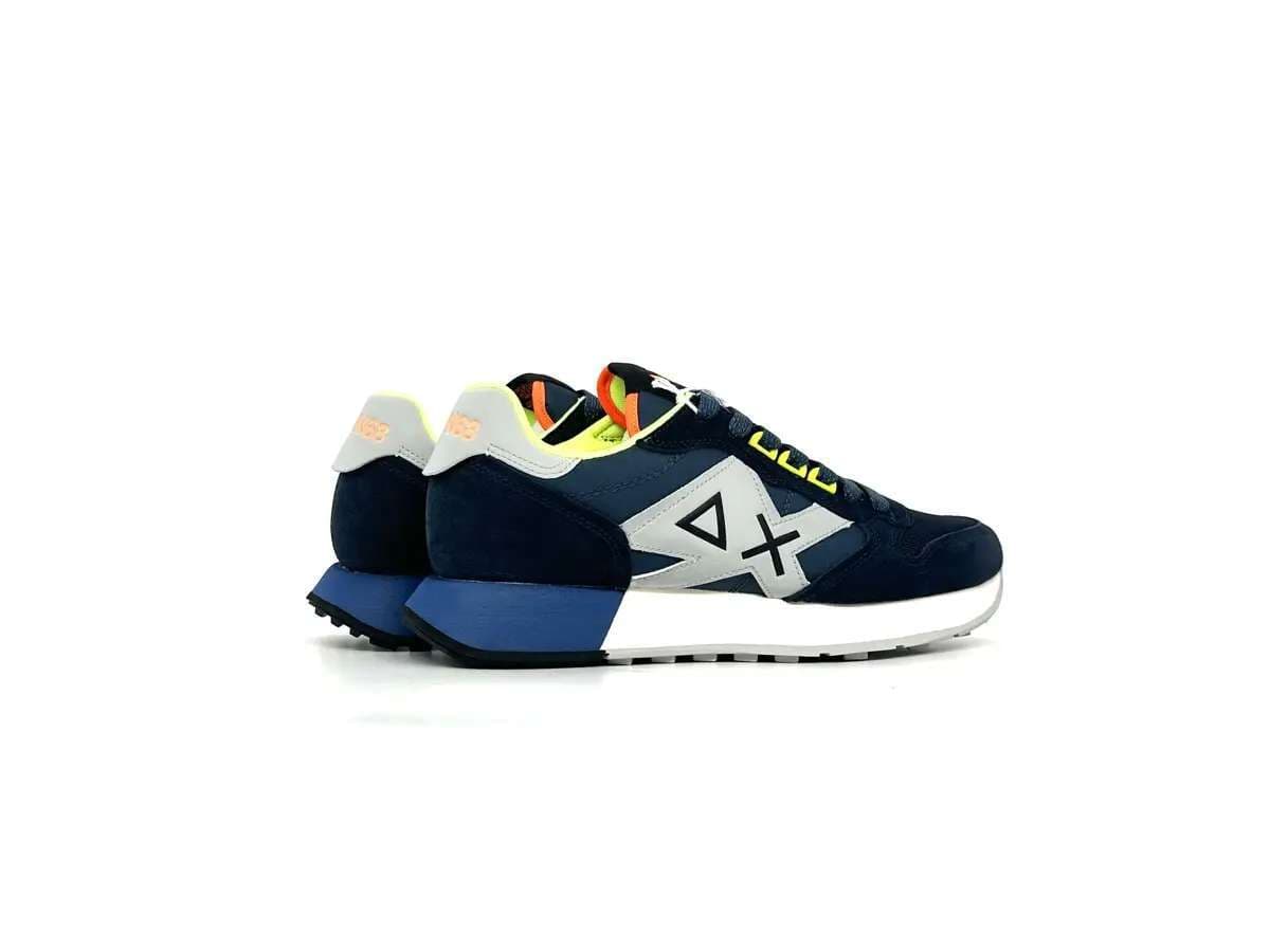 Sun68 sneaker uomo Jaki 2.0 Navy Blue Fluo - 2