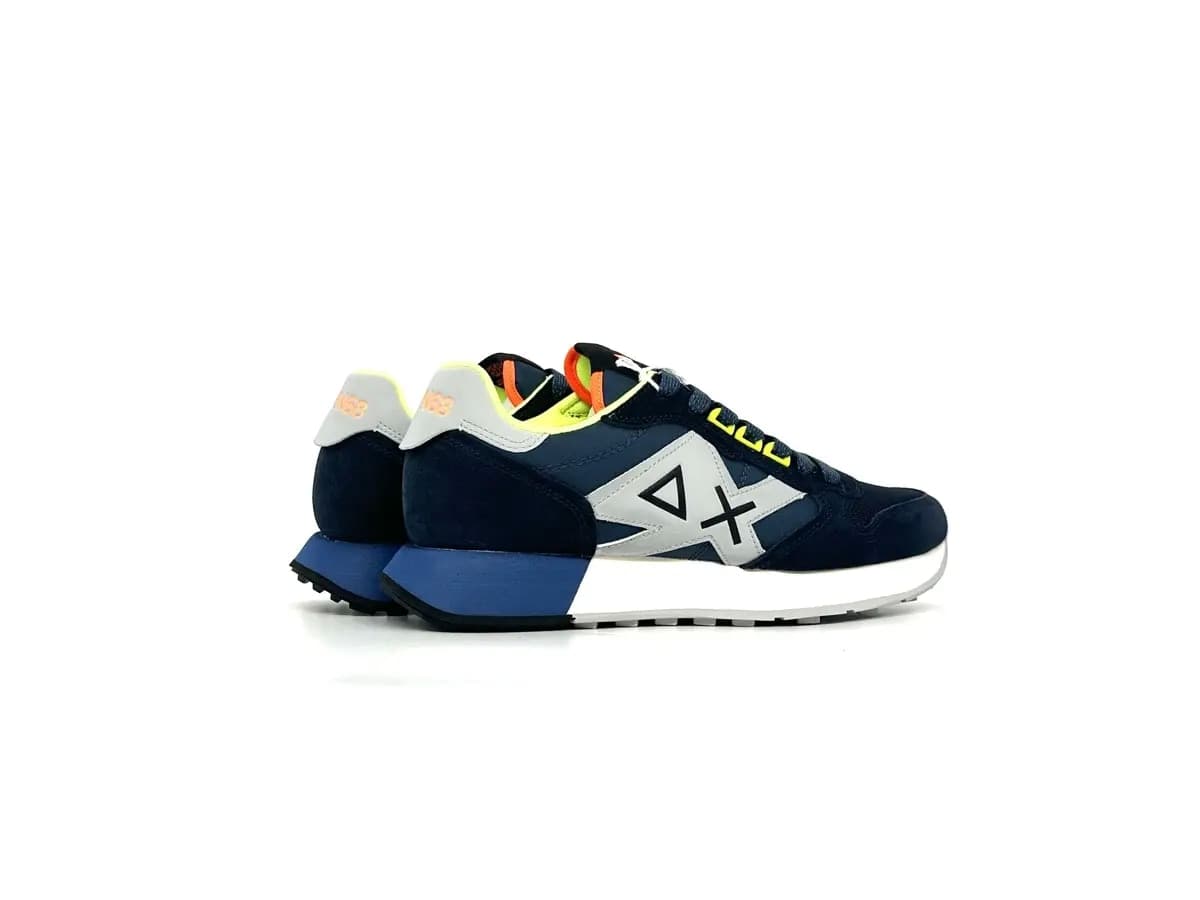 Sun68 sneaker uomo Jaki 2.0 Navy Blue Fluo - 2