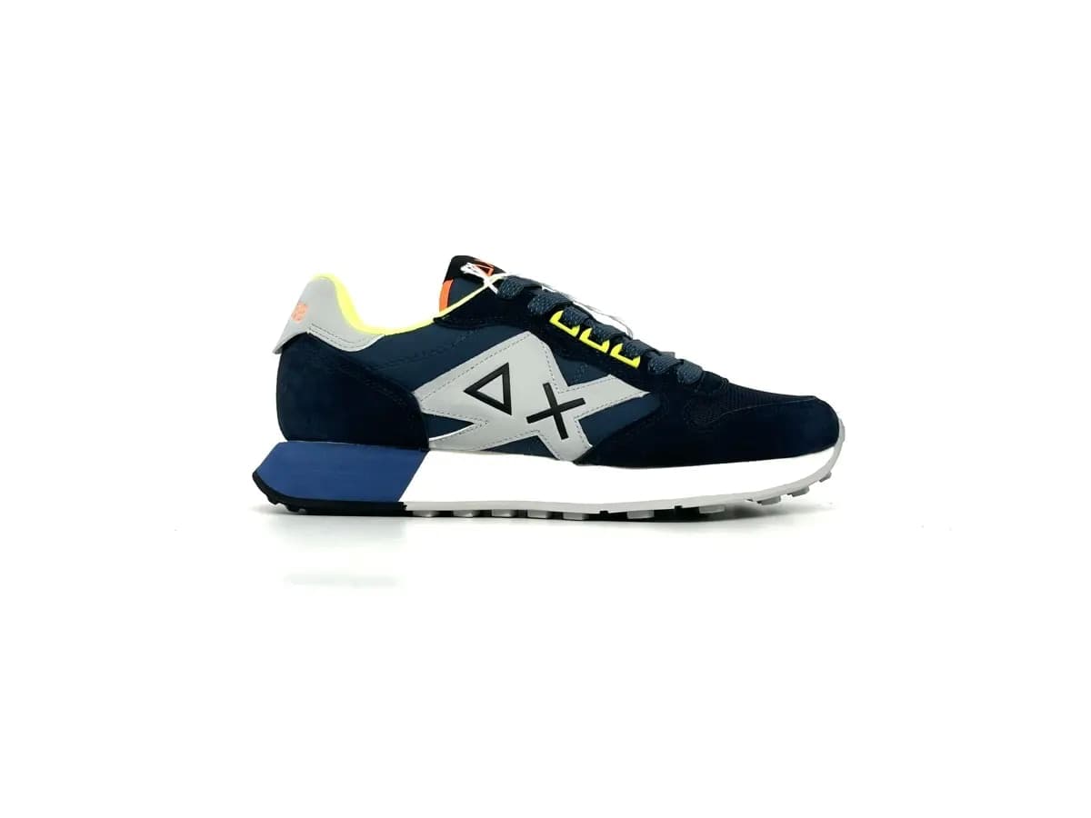 Sun68 sneaker uomo Jaki 2.0 Navy Blue Fluo - 5