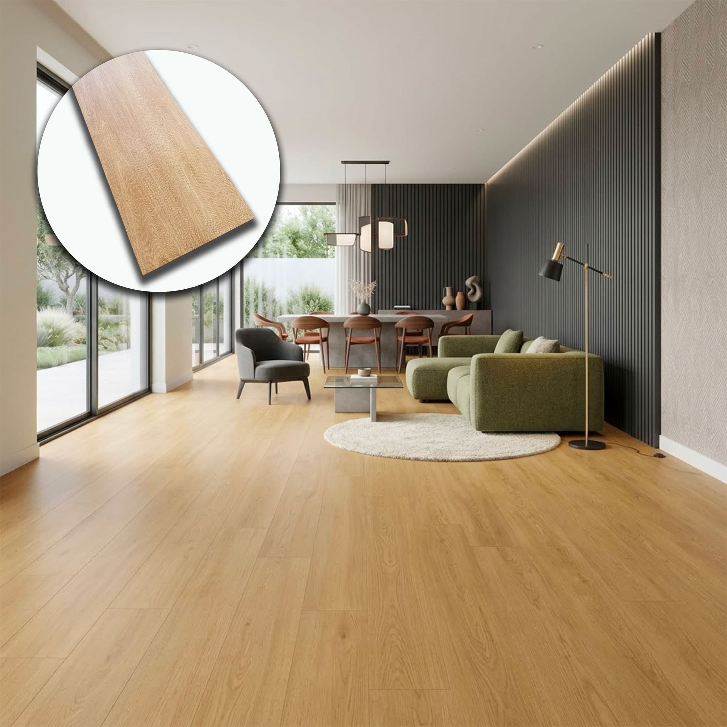 €4,99 al mq ***STOCK*** Pavimento  LVT AC5 da incollare in Listoni 121x22cm spessore 2,5mm ROVERE HONEY