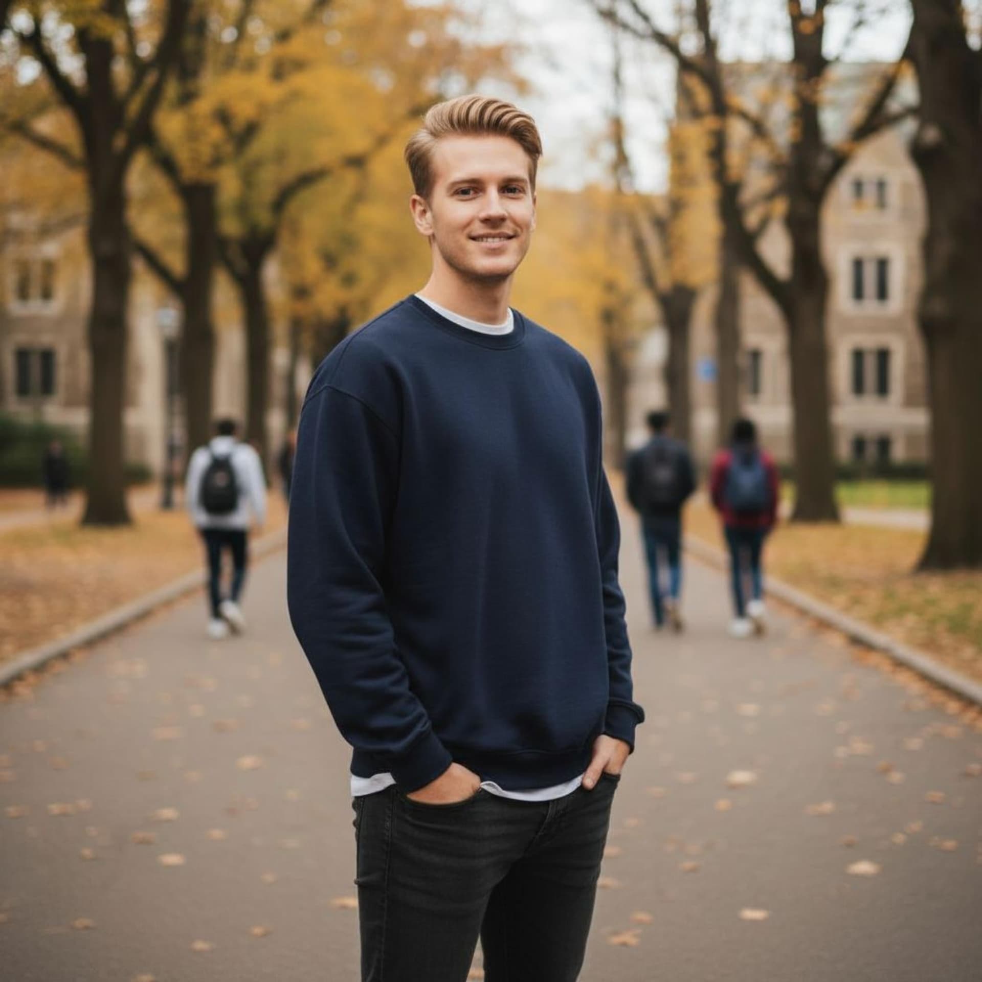 Felpa Ghettoblaster Basic crewneck navy - 4