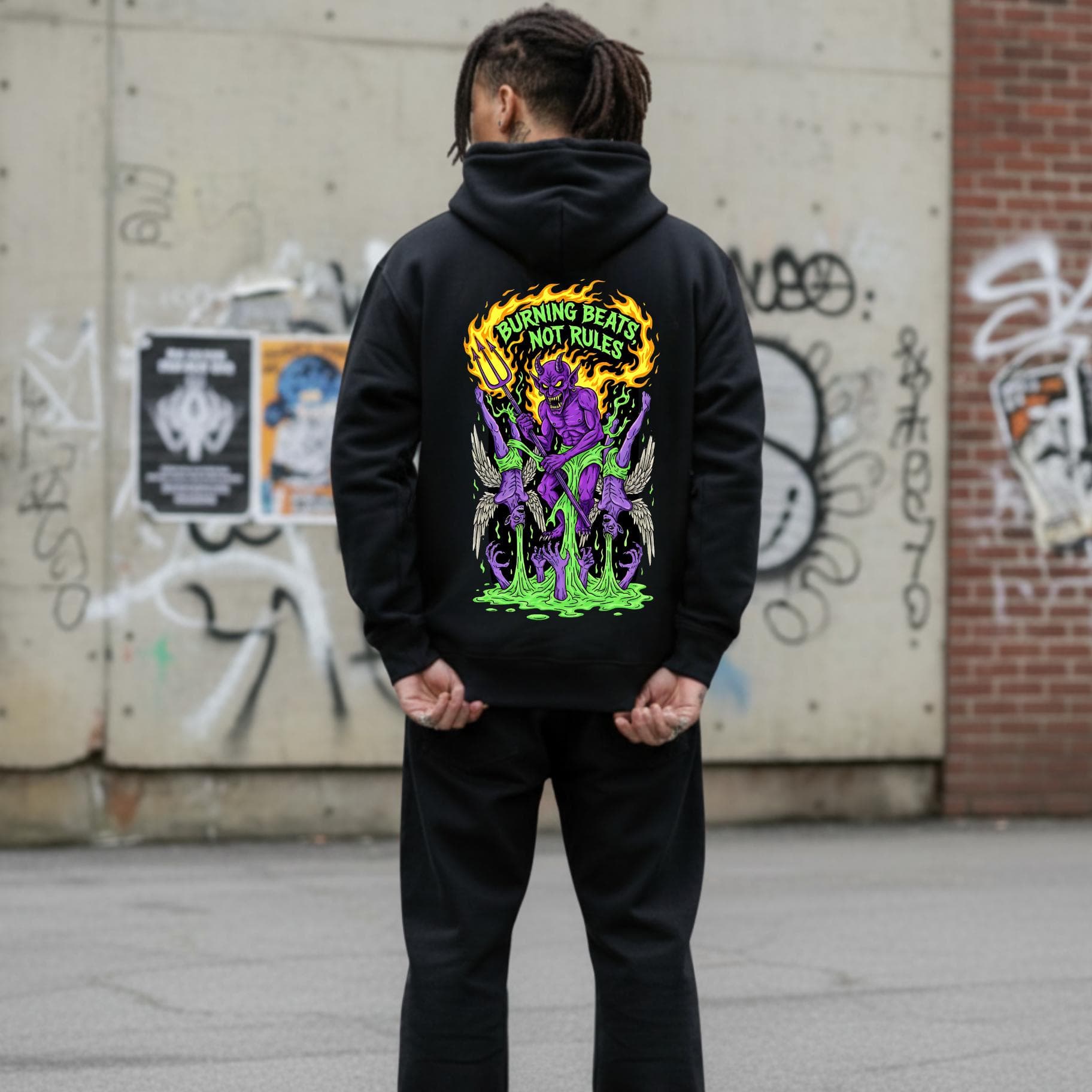Felpa Ghettoblaster Devil Scream  BLack - 2
