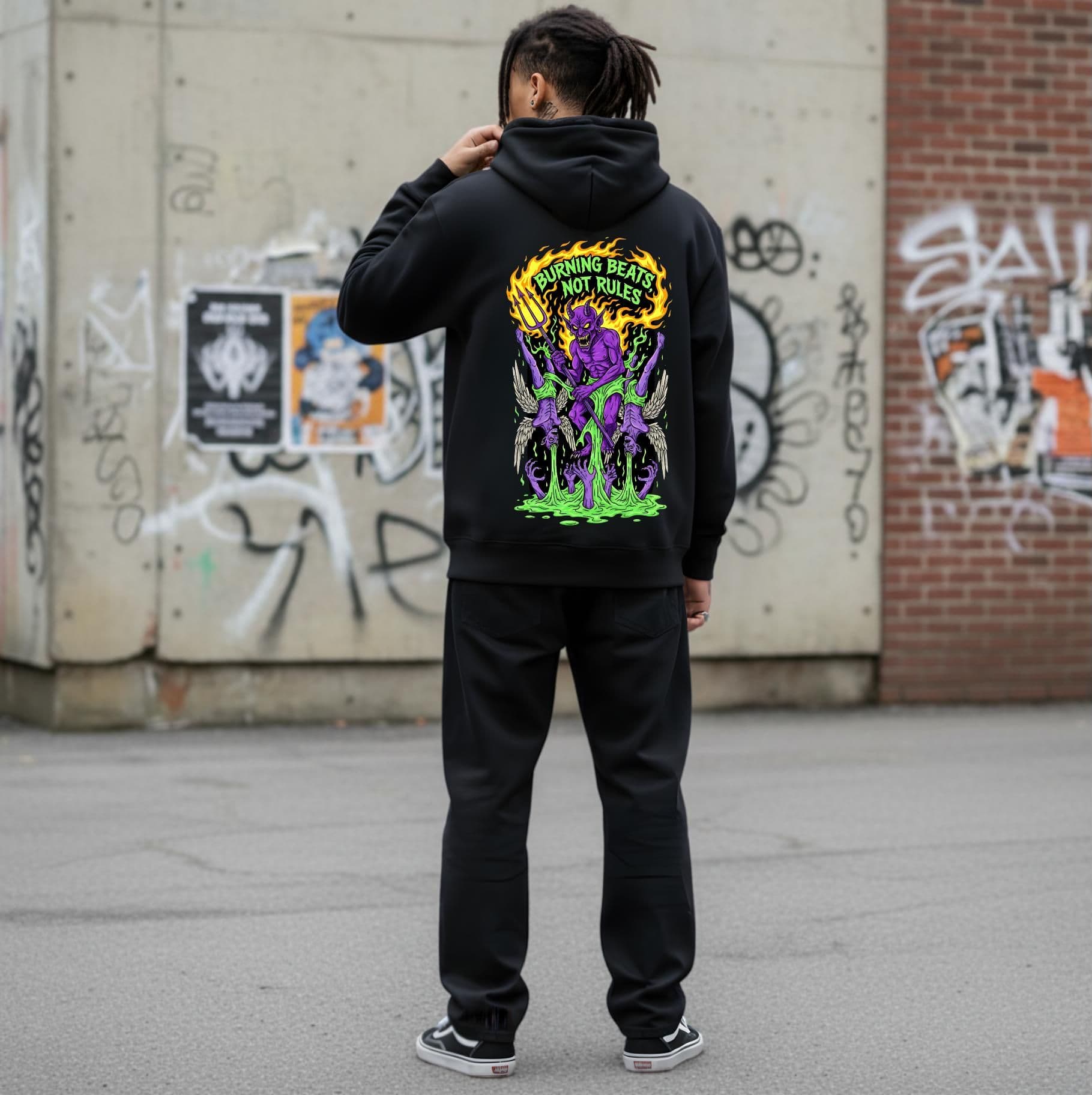 Felpa Ghettoblaster Devil Scream  BLack - 6