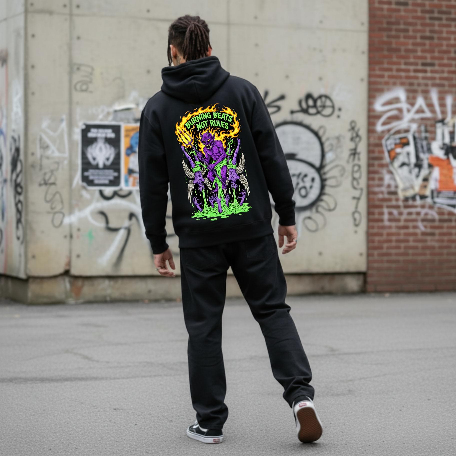 Felpa Ghettoblaster Devil Scream  BLack - 7