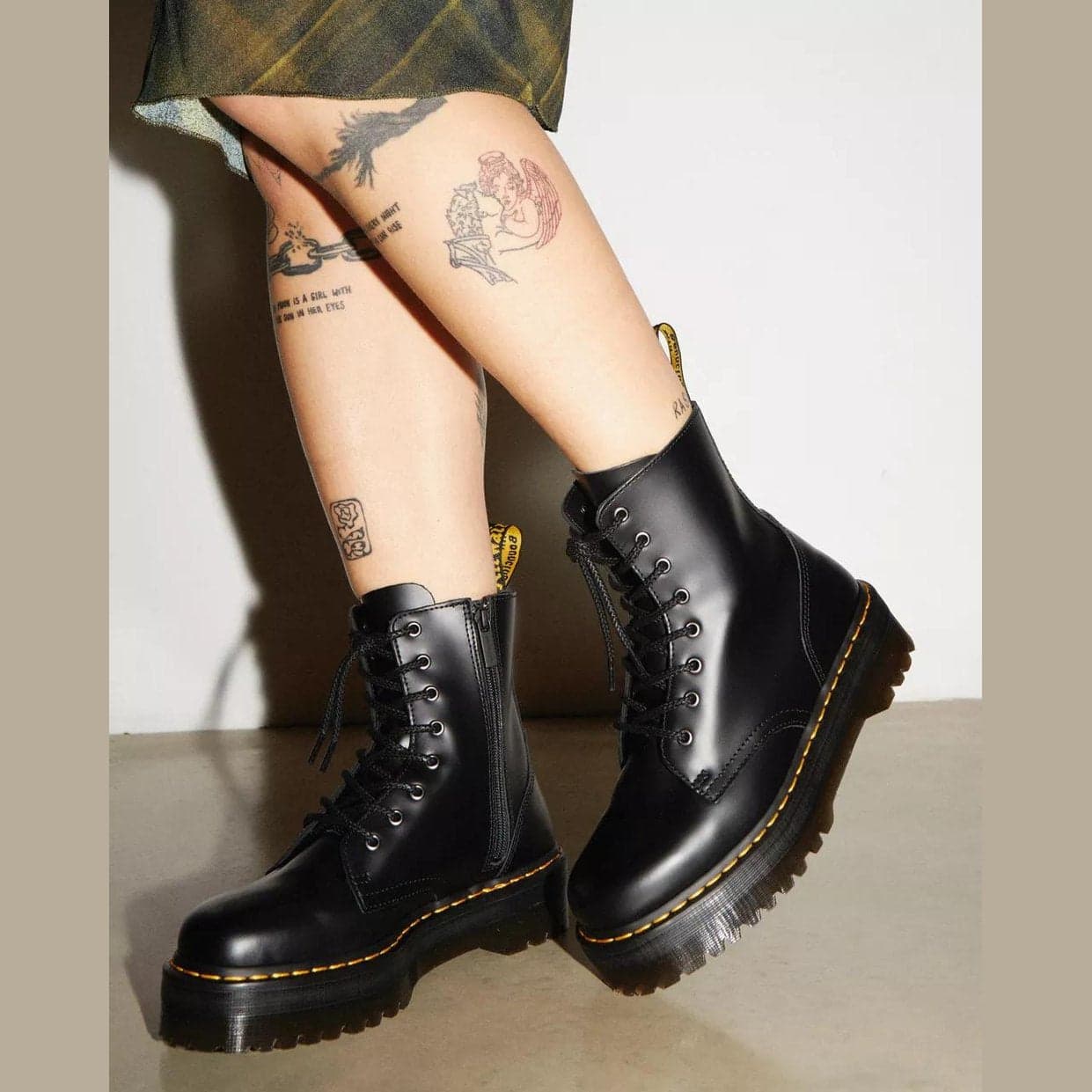 Stivali Dr Martens platform Jadon smooth black - 6