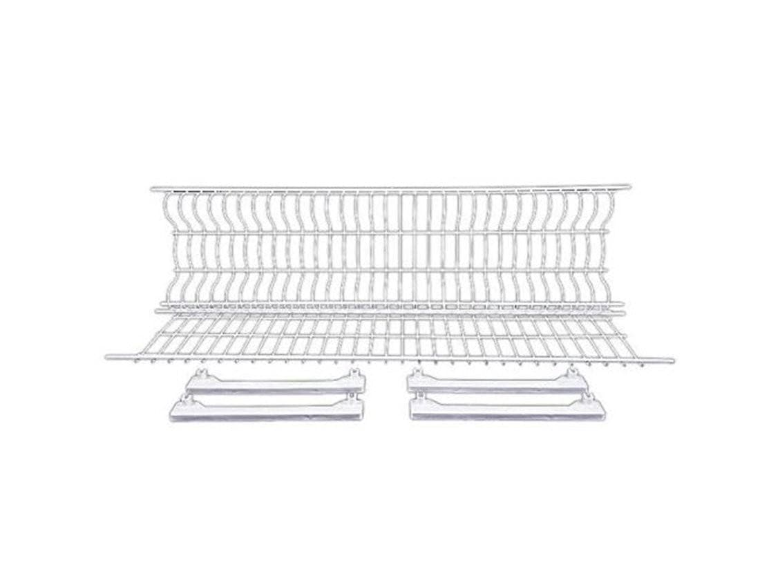 SCOLAPIATTI CM 76 PLASTIFICATO BIANCO PORTAPIATTI SUPPORTI OMAGGIO FE 72618 - 5