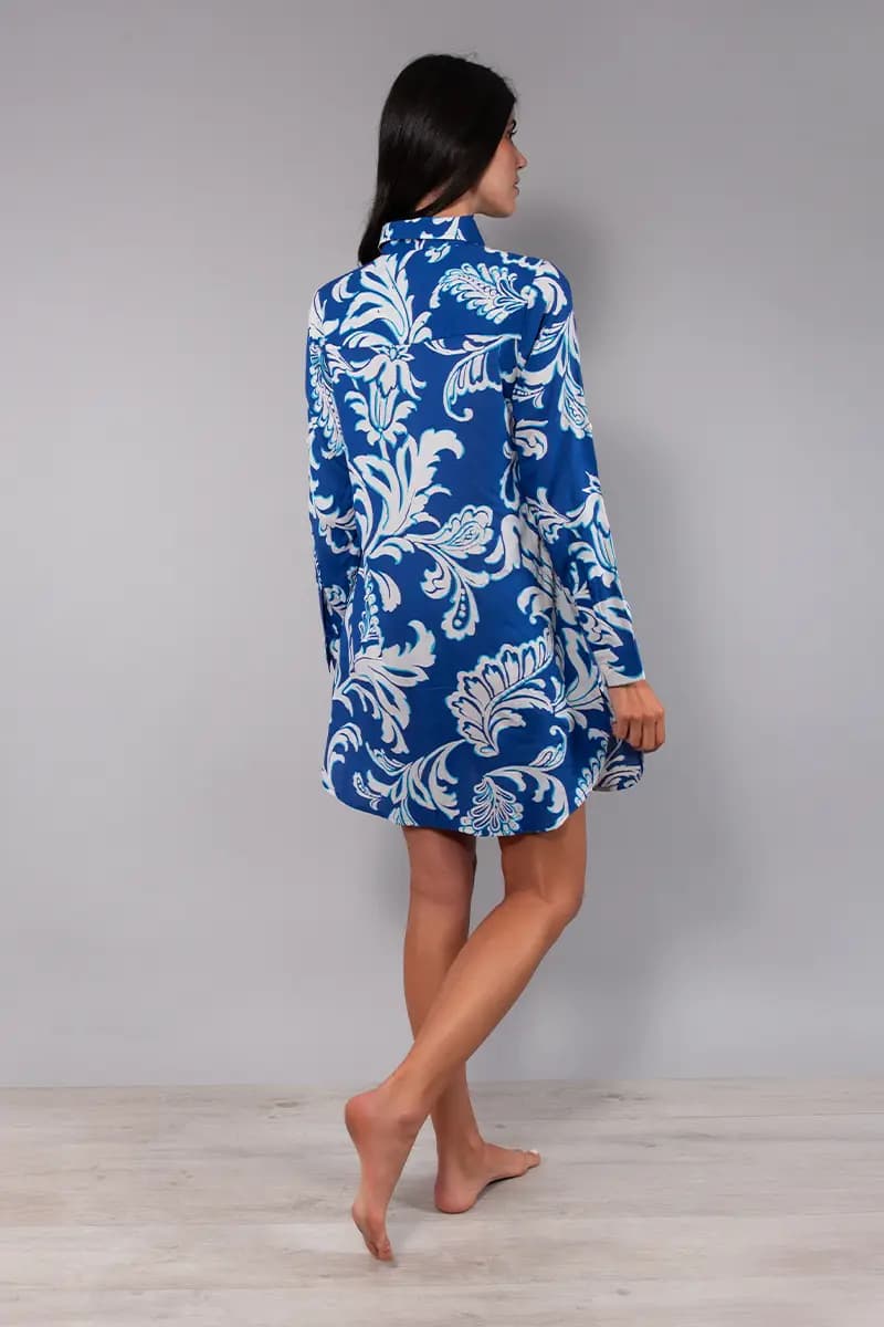 Camicia lunga fantasia Jasmine | VERDISSIMA Mare - 2