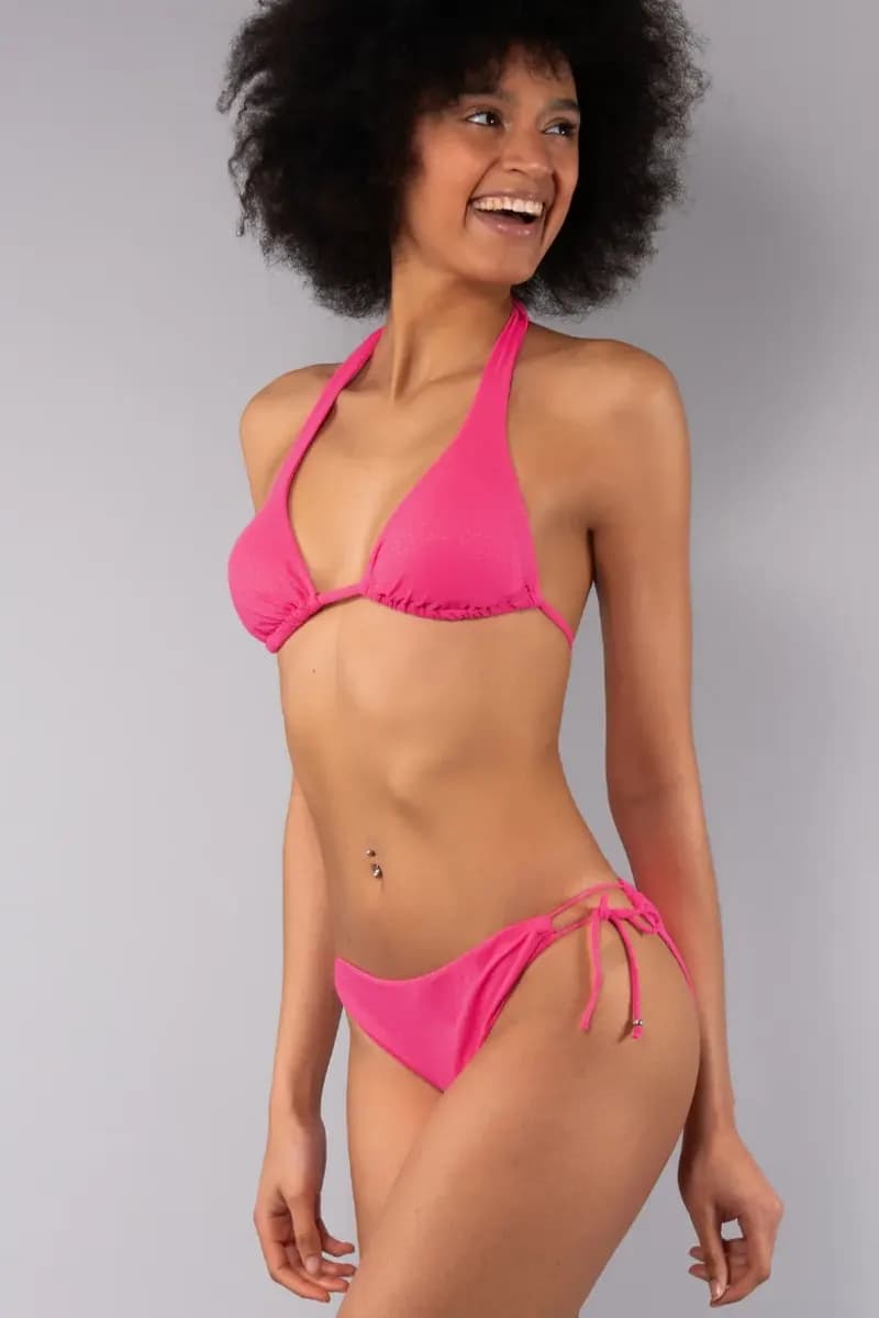 Bikini triangolo imbottito e slip laccetti Mojito | VERDISSIMA Mare - 9