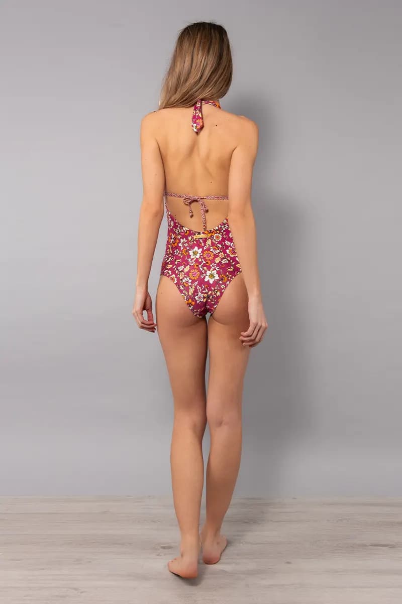 Costume intero con coppe estraibili Tahiti | VERDISSIMA Mare - 2