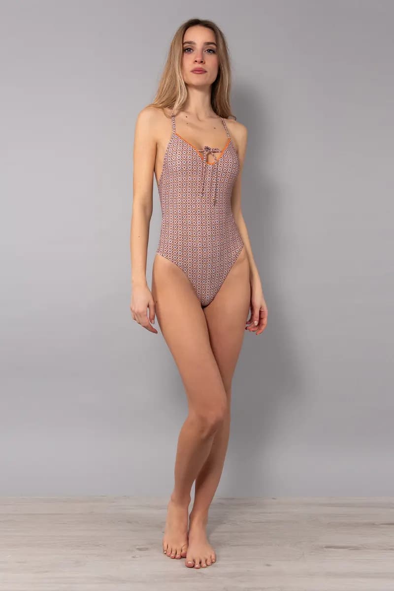 Costume intero senza ferretto Tahiti | VERDISSIMA Mare - 5