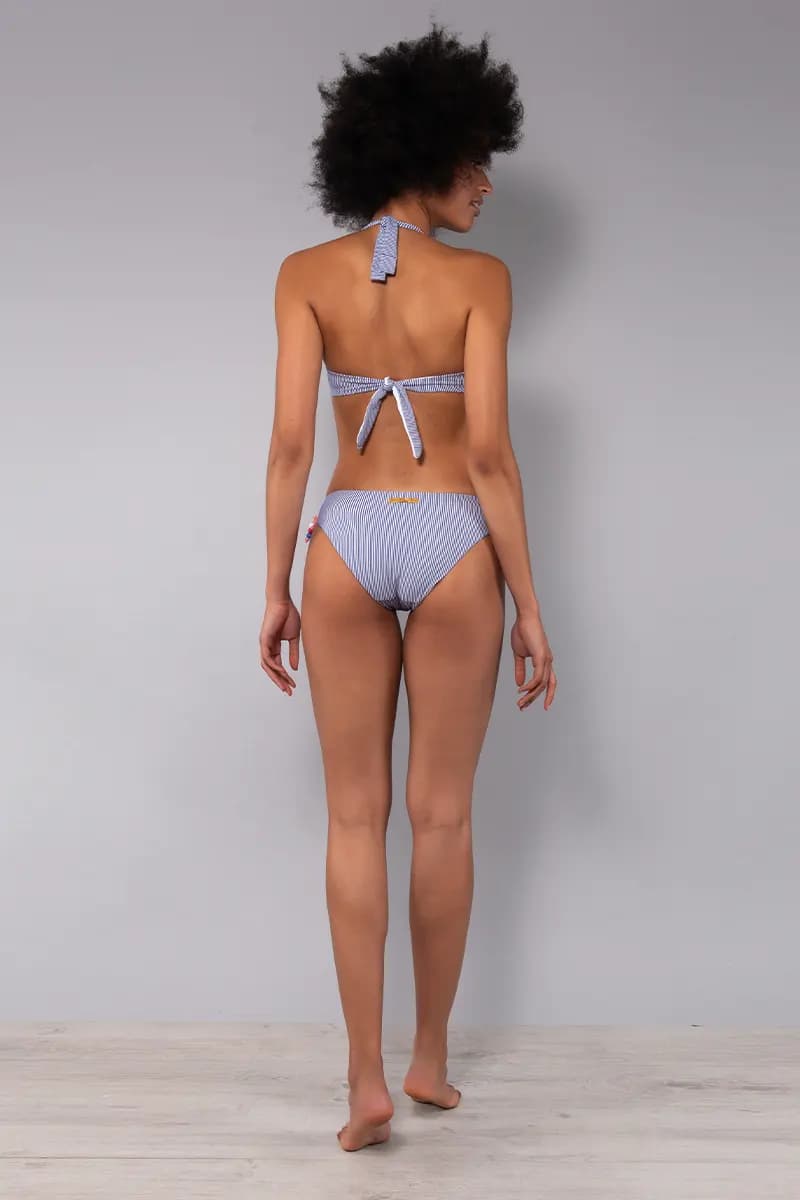 Bikini balconcino imbottito e slip laccetti Tenerife | VERDISSIMA Mare - 2