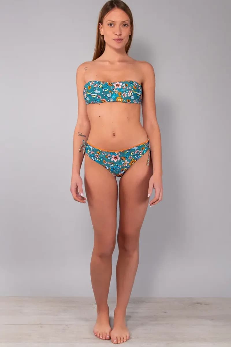 Slip con laccetti double face Tahiti | VERDISSIMA Mare - 5