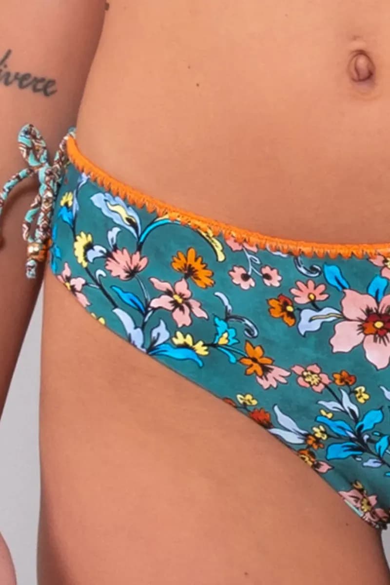 Slip con laccetti double face Tahiti | VERDISSIMA Mare - 8
