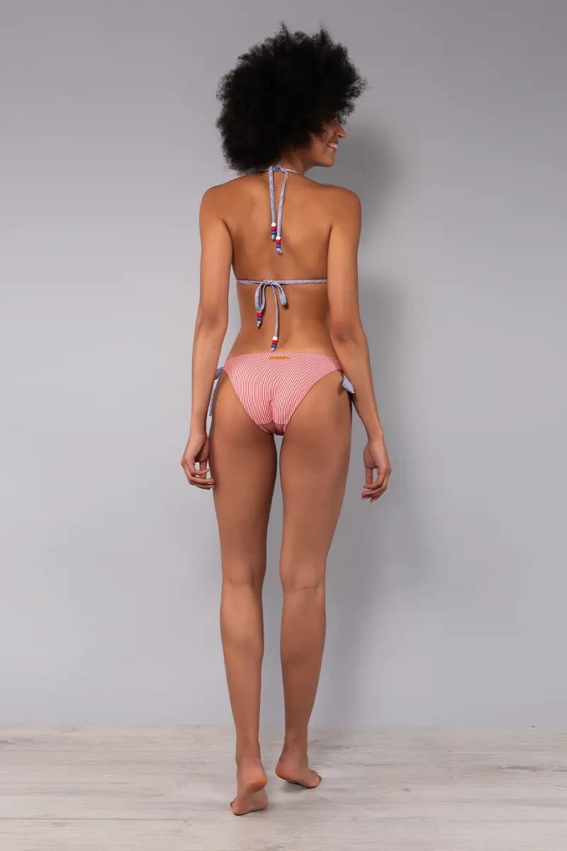 Bikini triangolo imbottito e slip annodato Tenerife | VERDISSIMA Mare - 2