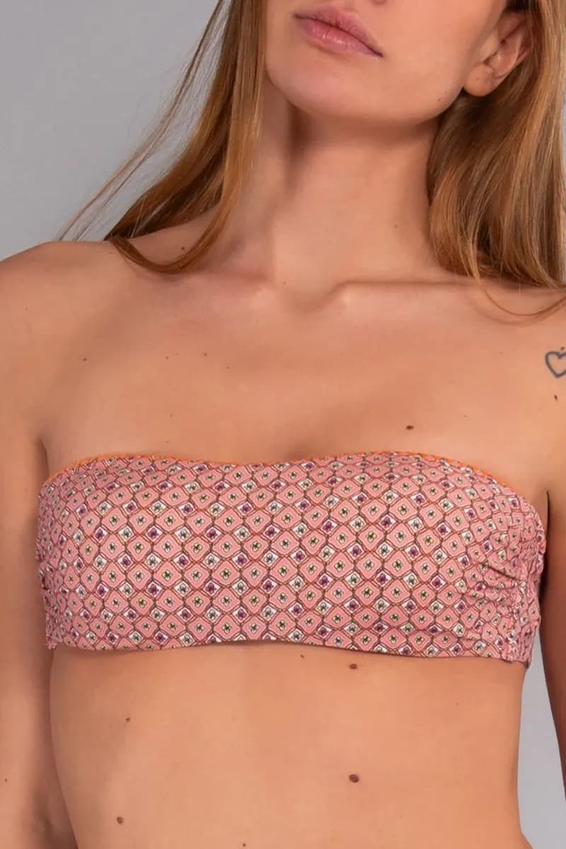 Fascia imbottita double face coppa C Tahiti | VERDISSIMA Mare - 15