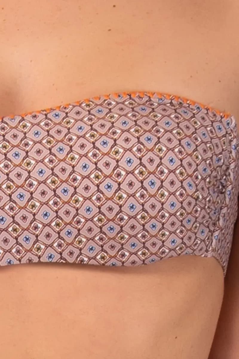 Fascia imbottita double face coppa C Tahiti | VERDISSIMA Mare - 9