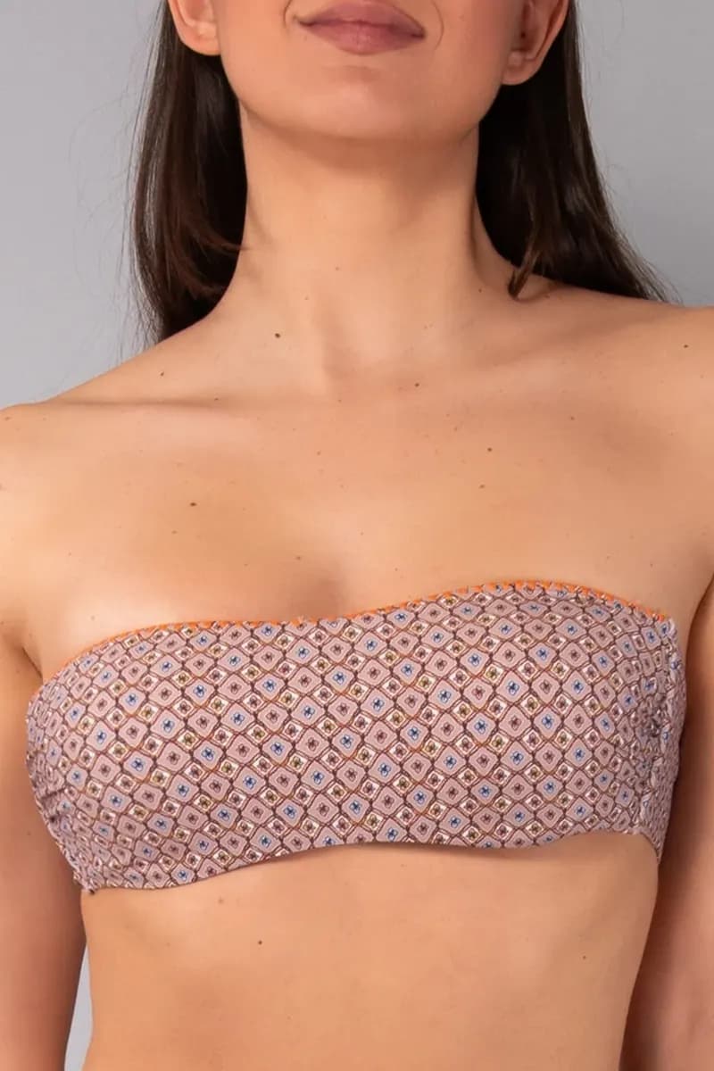 Fascia imbottita double face coppa C Tahiti | VERDISSIMA Mare - 10
