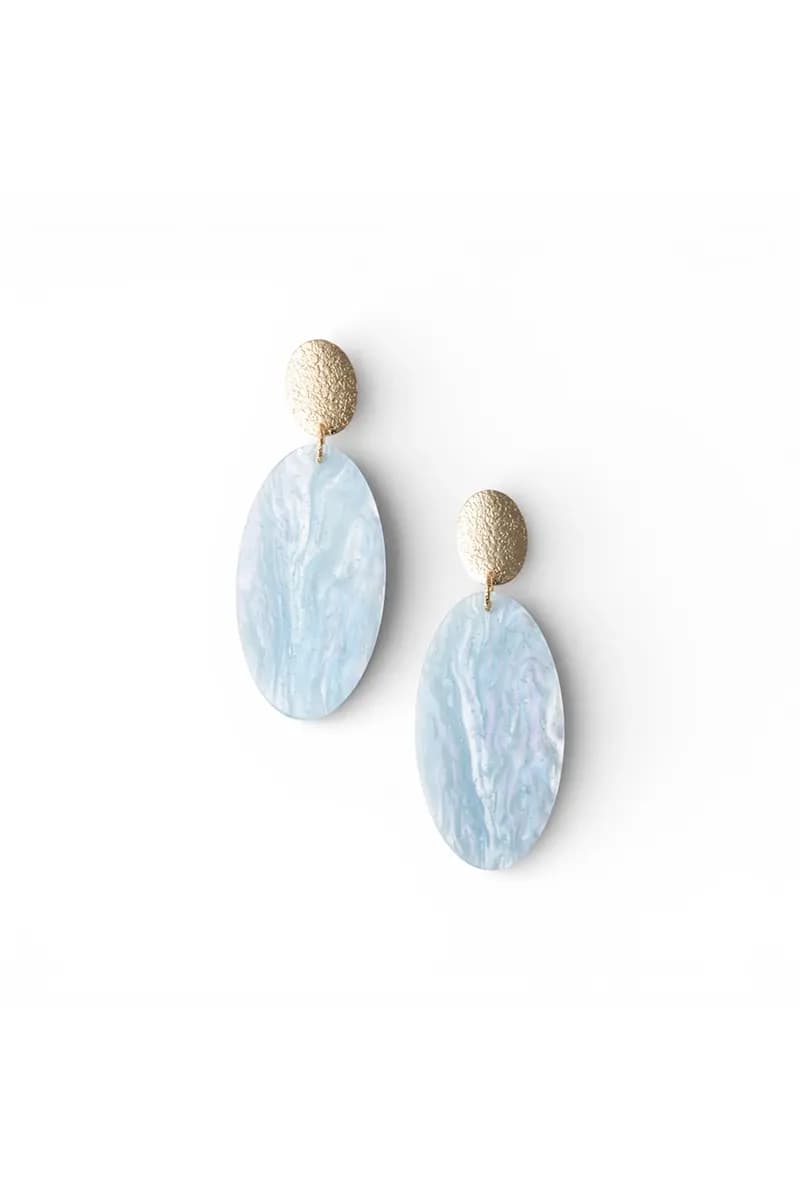 Orecchini pendenti con pietre ovali | MYA ACCESSORIES - 2