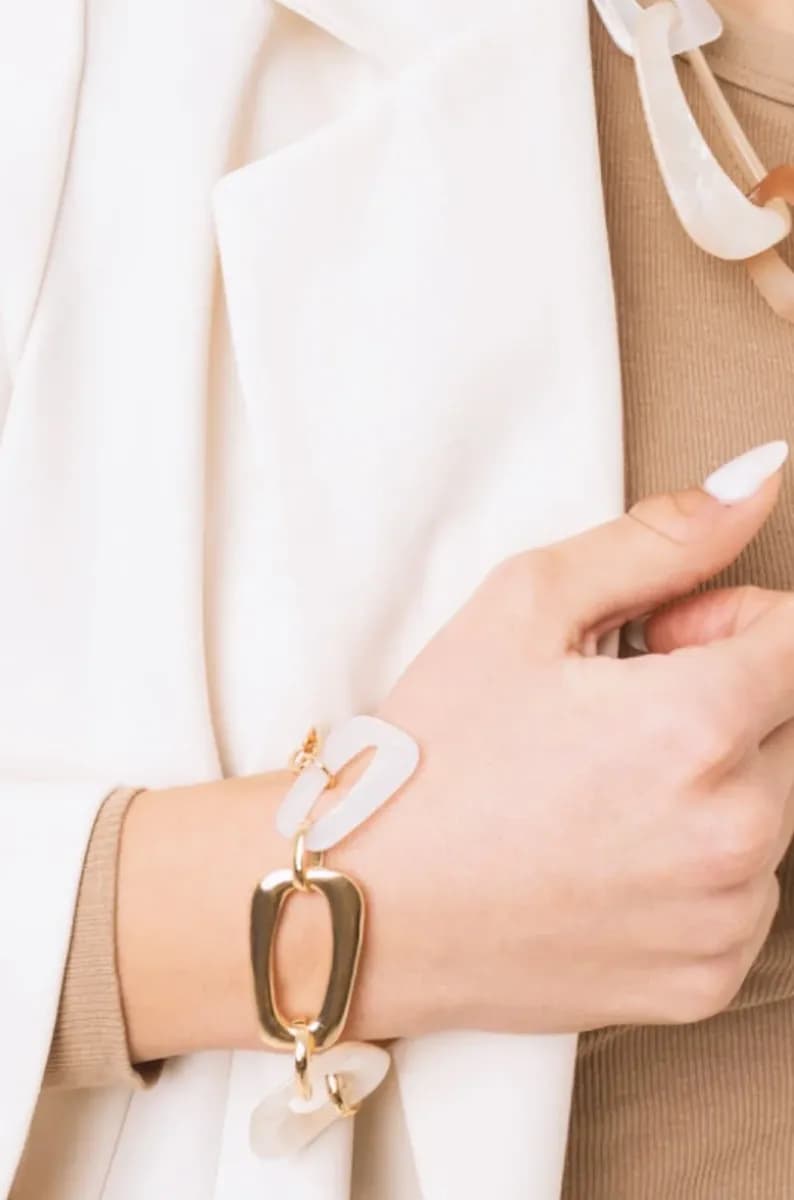 Bracciale con anelli in acrilico | MYA ACCESSORIES - 3