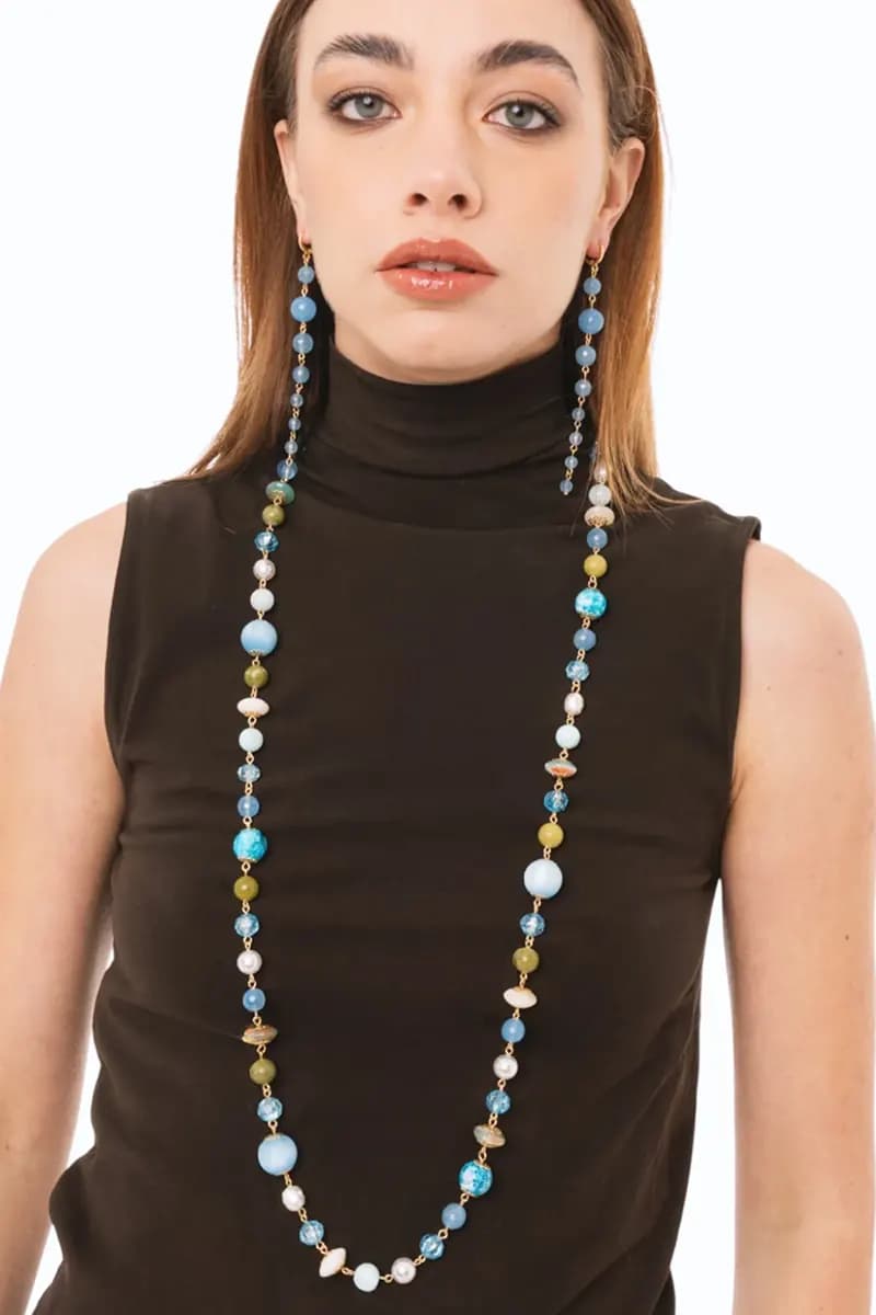 Collana lunga con pietre dure | MYA ACCESSORIES - 4