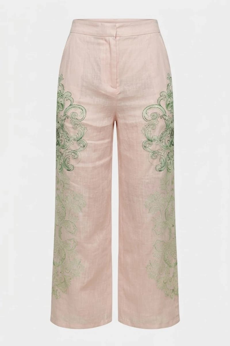 Pantalone ampio fantasia barocca | AMOSA - 3