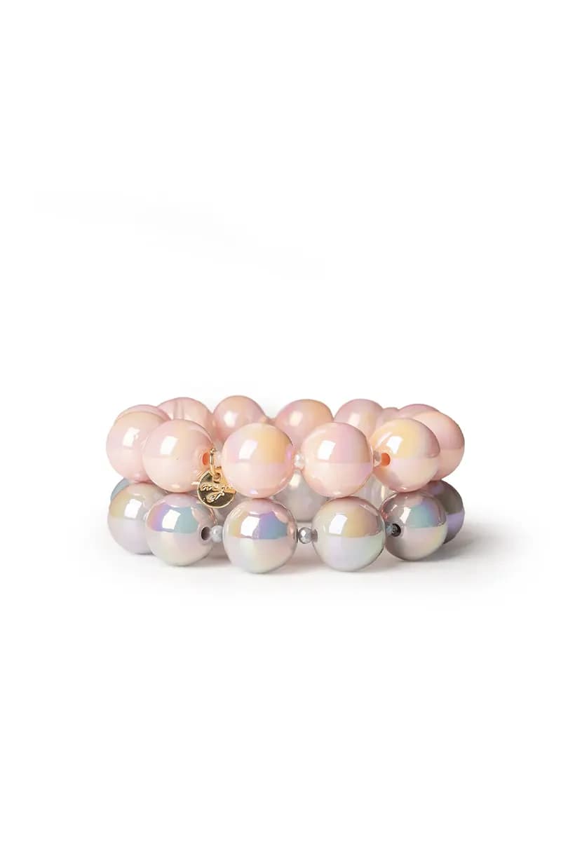 Bracciale due fili con sfere lucide | MYA ACCESSORIES - 2