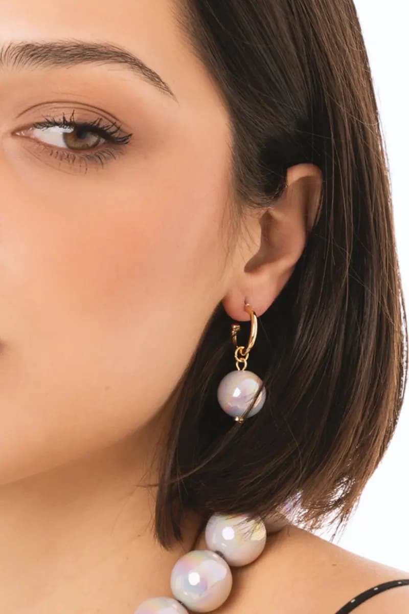 Orecchini a clip con sfere perlate | MYA ACCESSORIES - 3