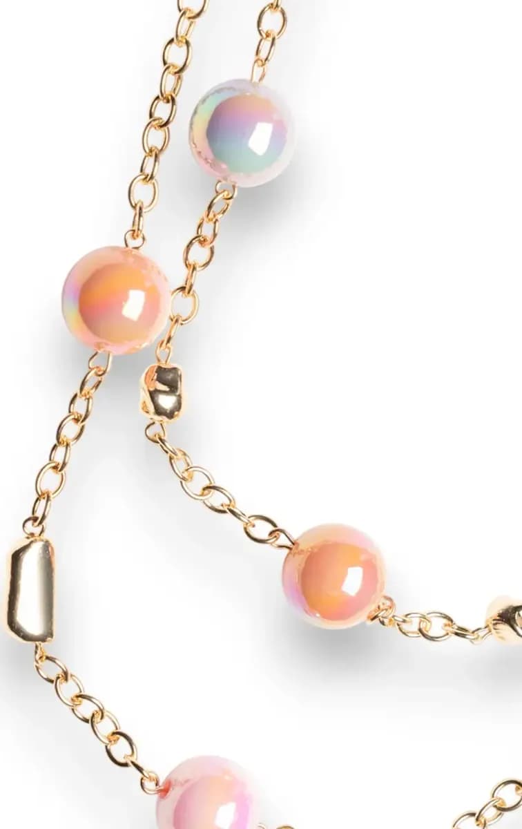 Collana lunga catena con sfere perlate | MYA ACCESSORIES - 2