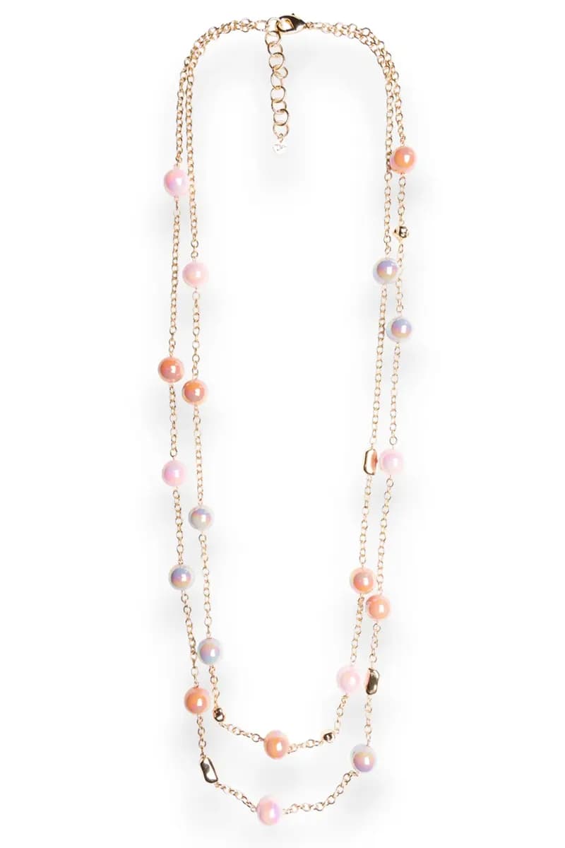 Collana lunga catena con sfere perlate | MYA ACCESSORIES - 3