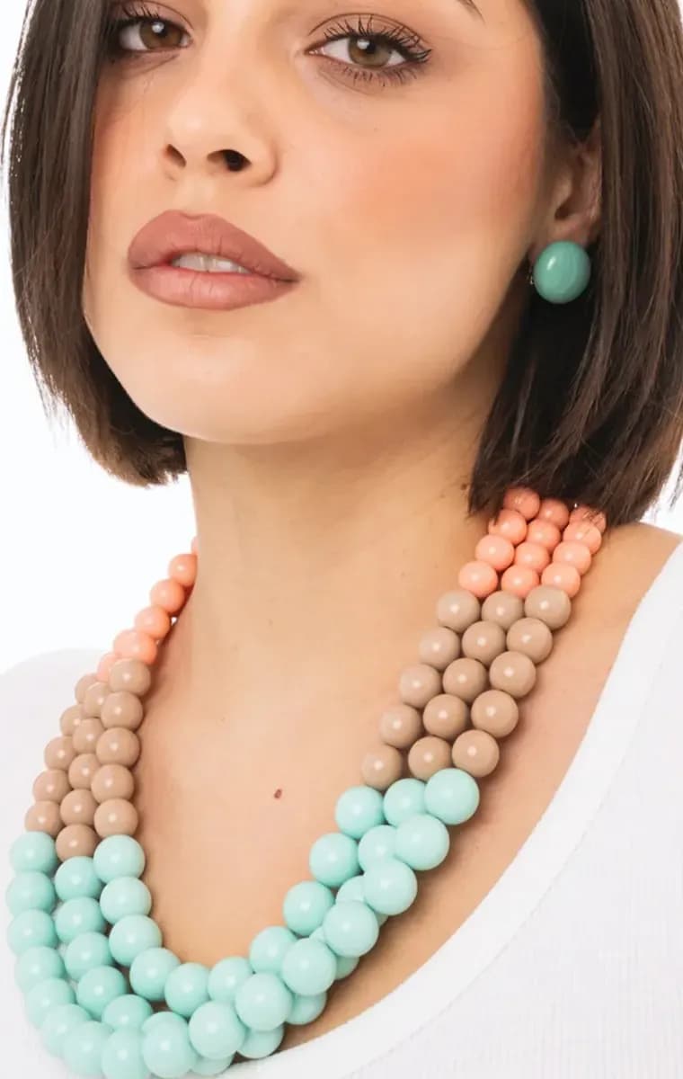 Collana girocollo con sfere in acrilico | MYA ACCESSORIES - 5