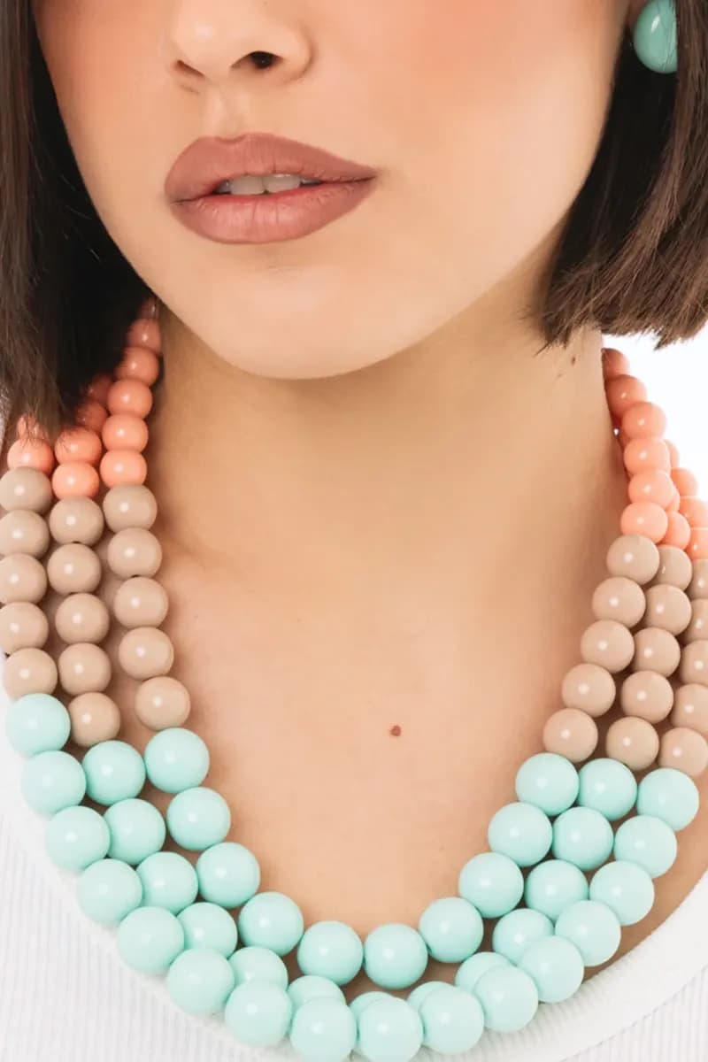 Collana girocollo con sfere in acrilico | MYA ACCESSORIES - 4