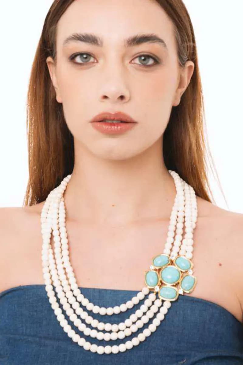 Collana multifilo con spilla | MYA ACCESSORIES - 3