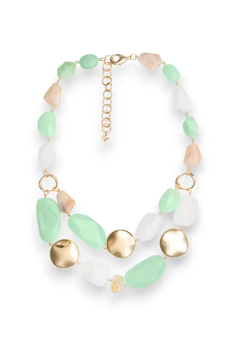 Collana girocollo con pietre in acrilico | MYA ACCESSORIES - 3