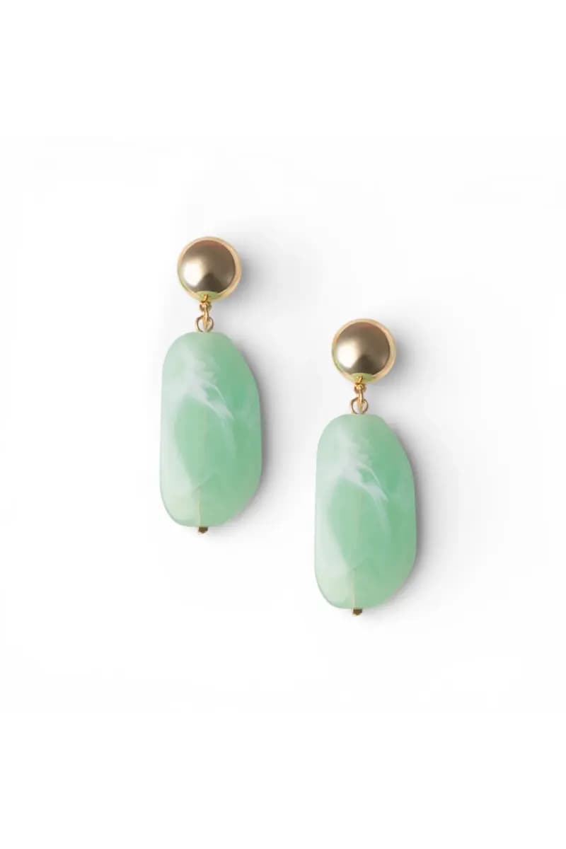 Orecchini pendenti con pietre in acrilico | MYA ACCESSORIES - 2