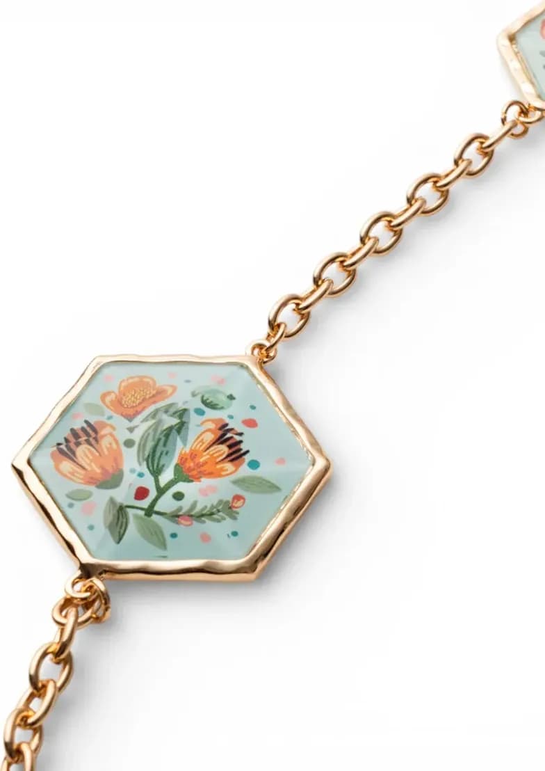 Collana lunga catena con inserti in resina | MYA ACCESSORIES - 2