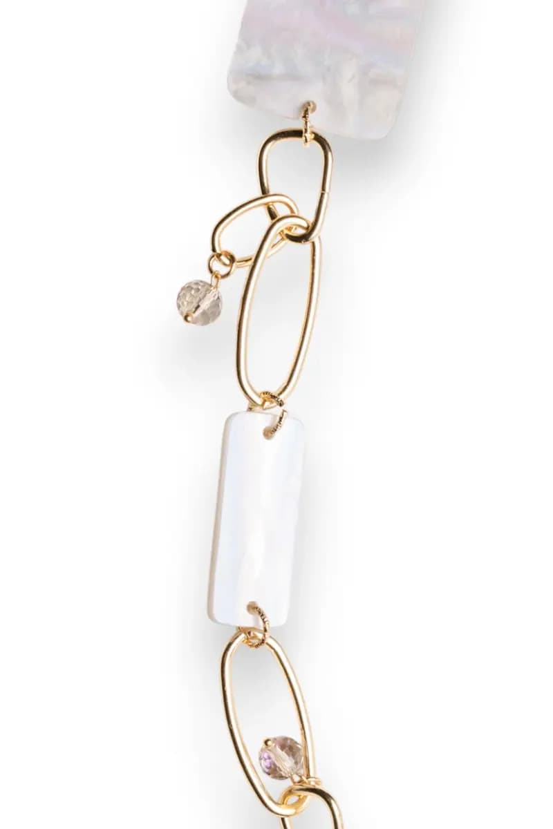 Collana lunga catena con pietre rettangolari | MYA ACCESSORIES - 2