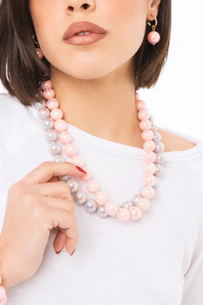 Collana girocollo con sfere lucide | MYA ACCESSORIES - 4