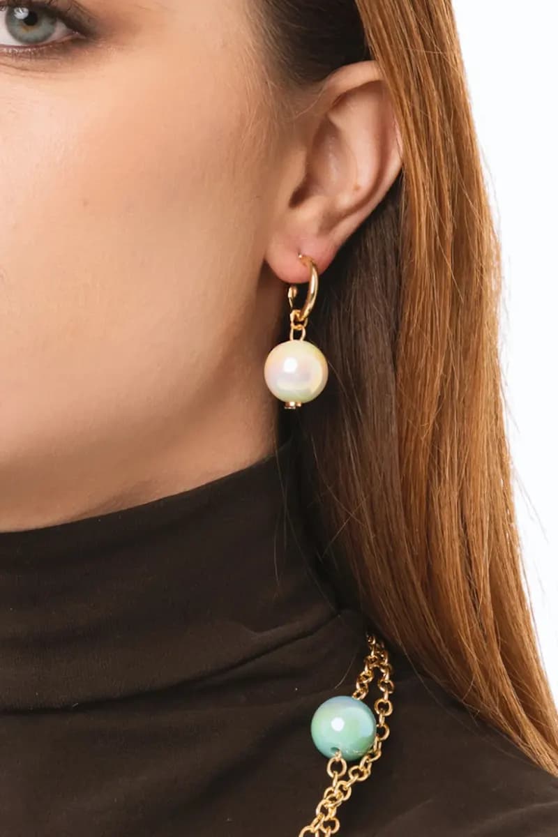 Orecchini a clip con sfere perlate | MYA ACCESSORIES