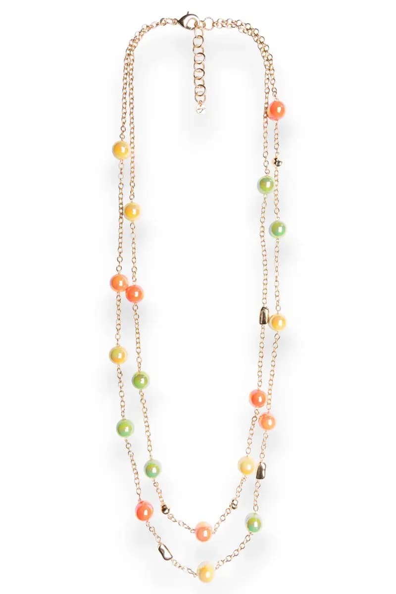 Collana lunga catena con sfere perlate | MYA ACCESSORIES - 3