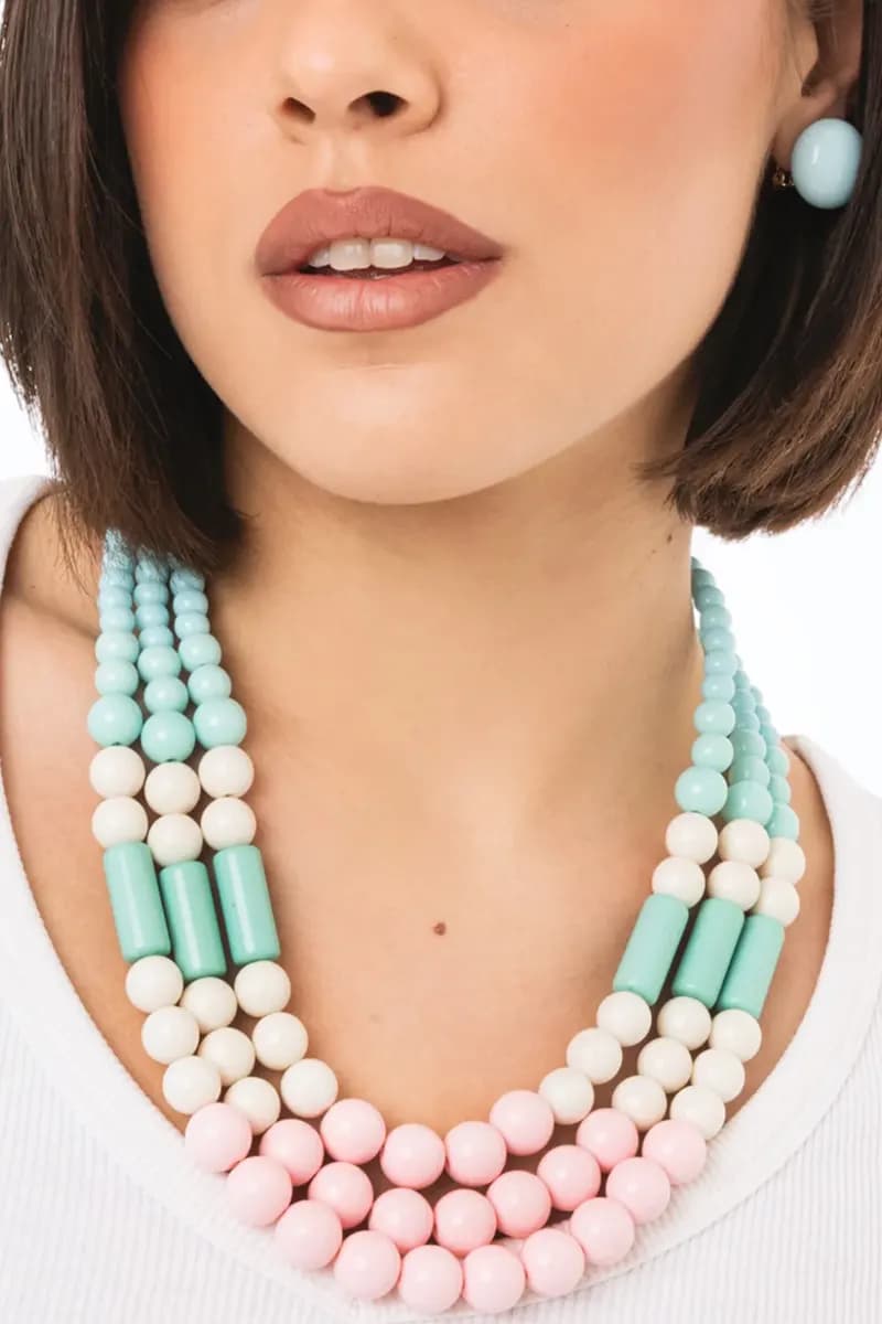 Collana girocollo con sfere in acrilico | MYA ACCESSORIES - 5