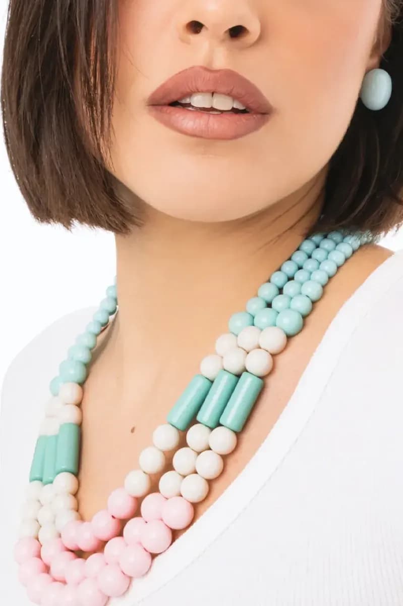 Collana girocollo con sfere in acrilico | MYA ACCESSORIES - 4