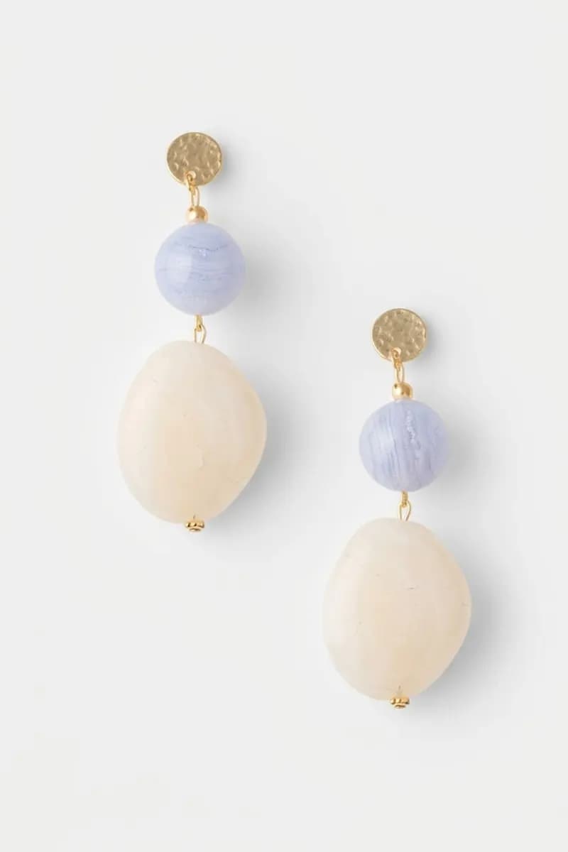 Orecchini pendenti con pietre in acrilico | MYA ACCESSORIES - 3