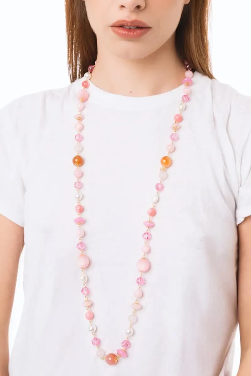 Collana lunga con pietre dure | MYA ACCESSORIES - 4