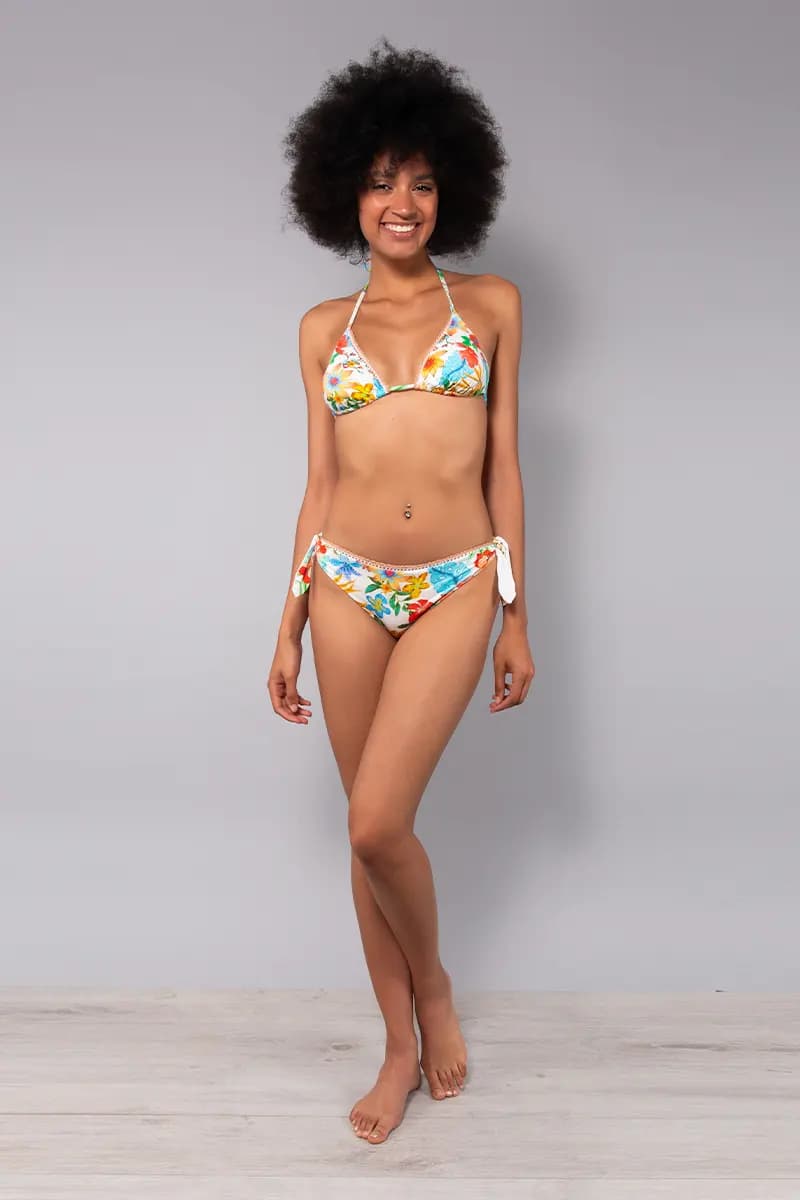 Slip con fiocchi removibili Fiji | VERDISSIMA Mare - 1